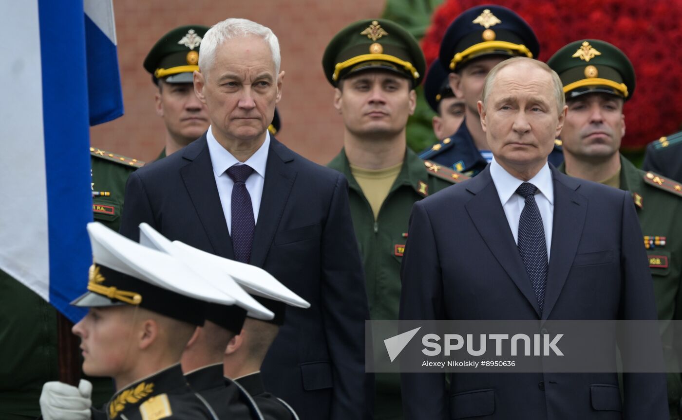 Russia Putin WWII Memory and Sorrow Day