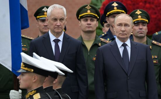 Russia Putin WWII Memory and Sorrow Day