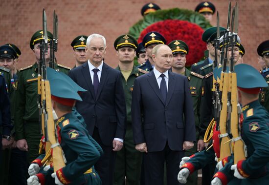 Russia Putin WWII Memory and Sorrow Day