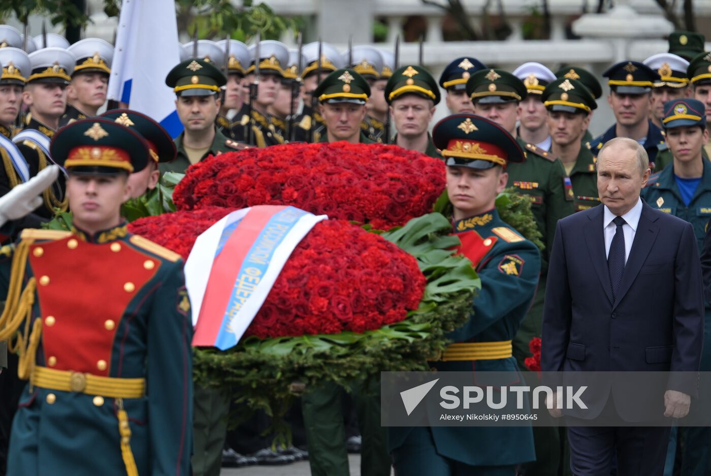 Russia Putin WWII Memory and Sorrow Day