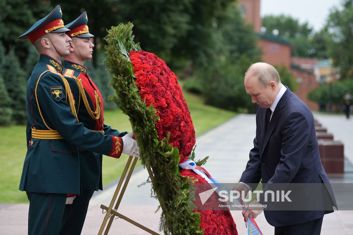 Russia Putin WWII Memory and Sorrow Day