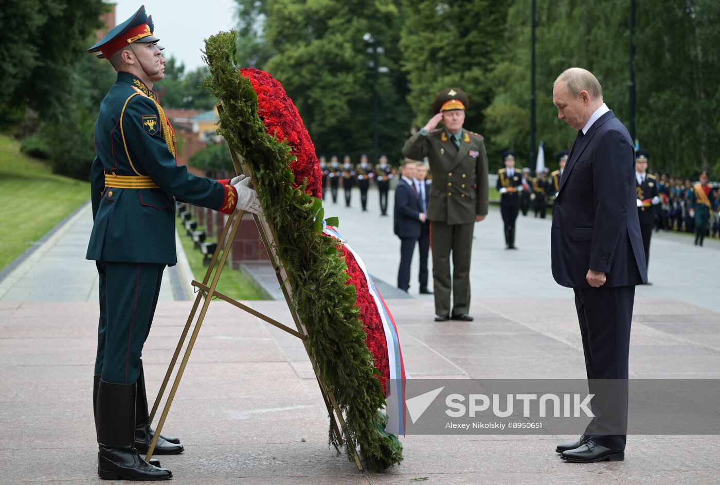Russia Putin WWII Memory and Sorrow Day