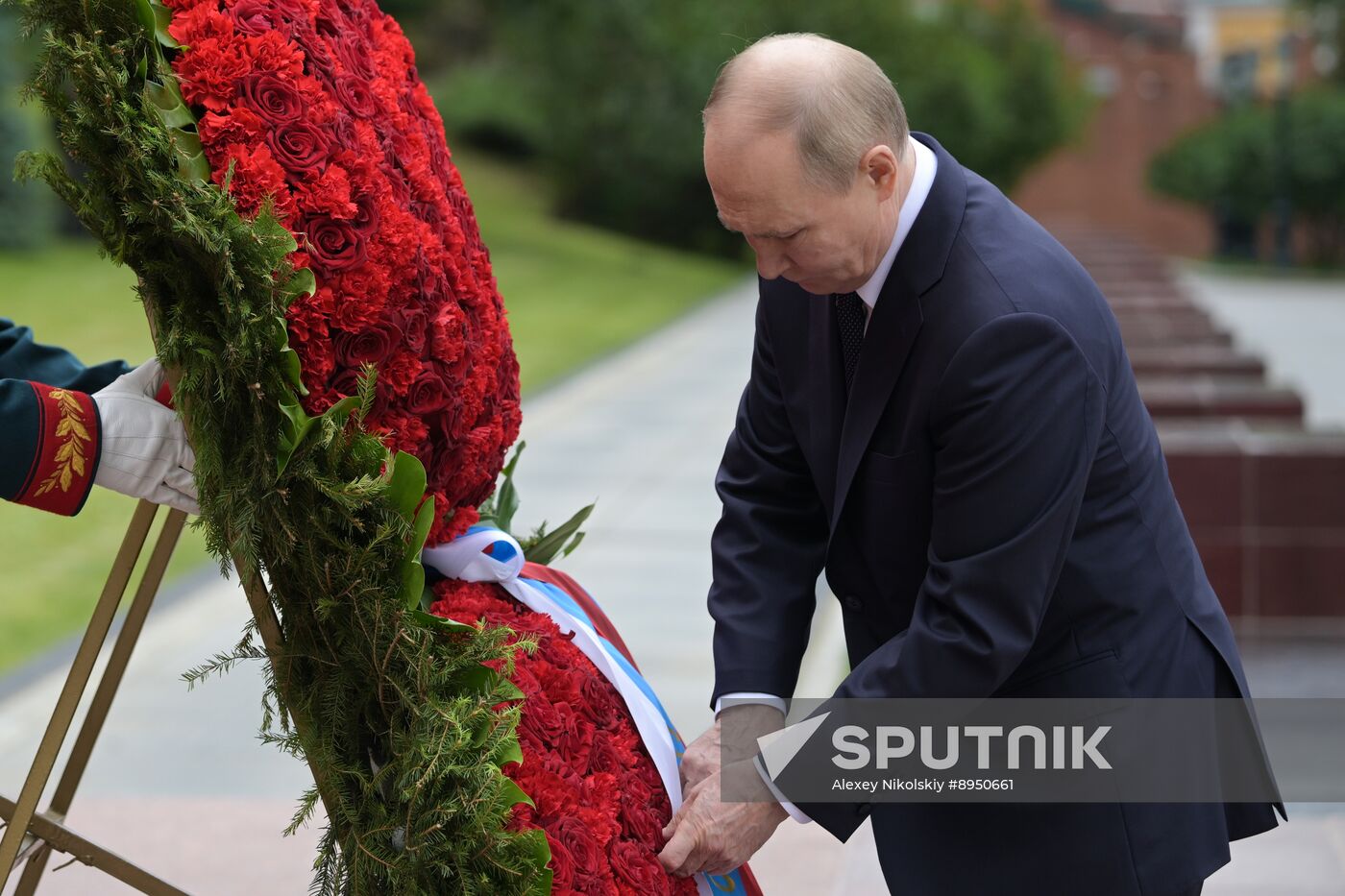 Russia Putin WWII Memory and Sorrow Day