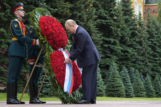 Russia Putin WWII Memory and Sorrow Day