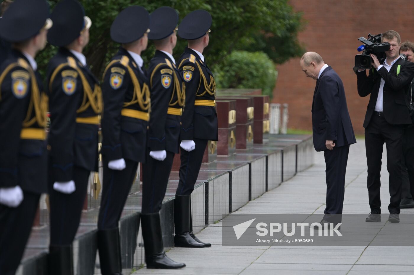 Russia Putin WWII Memory and Sorrow Day