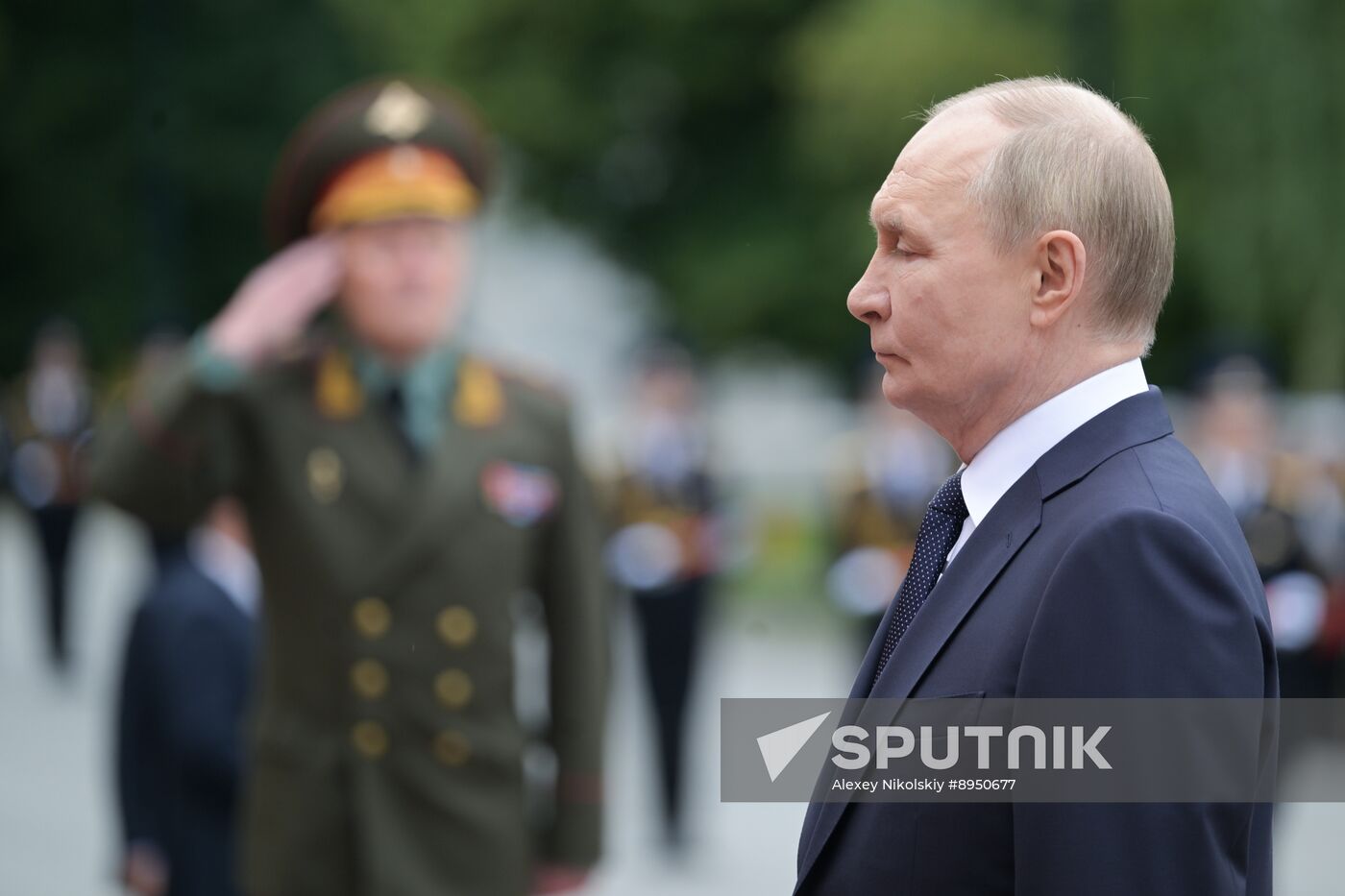 Russia Putin WWII Memory and Sorrow Day