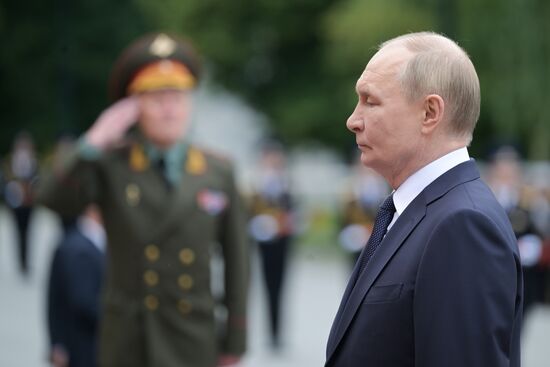 Russia Putin WWII Memory and Sorrow Day