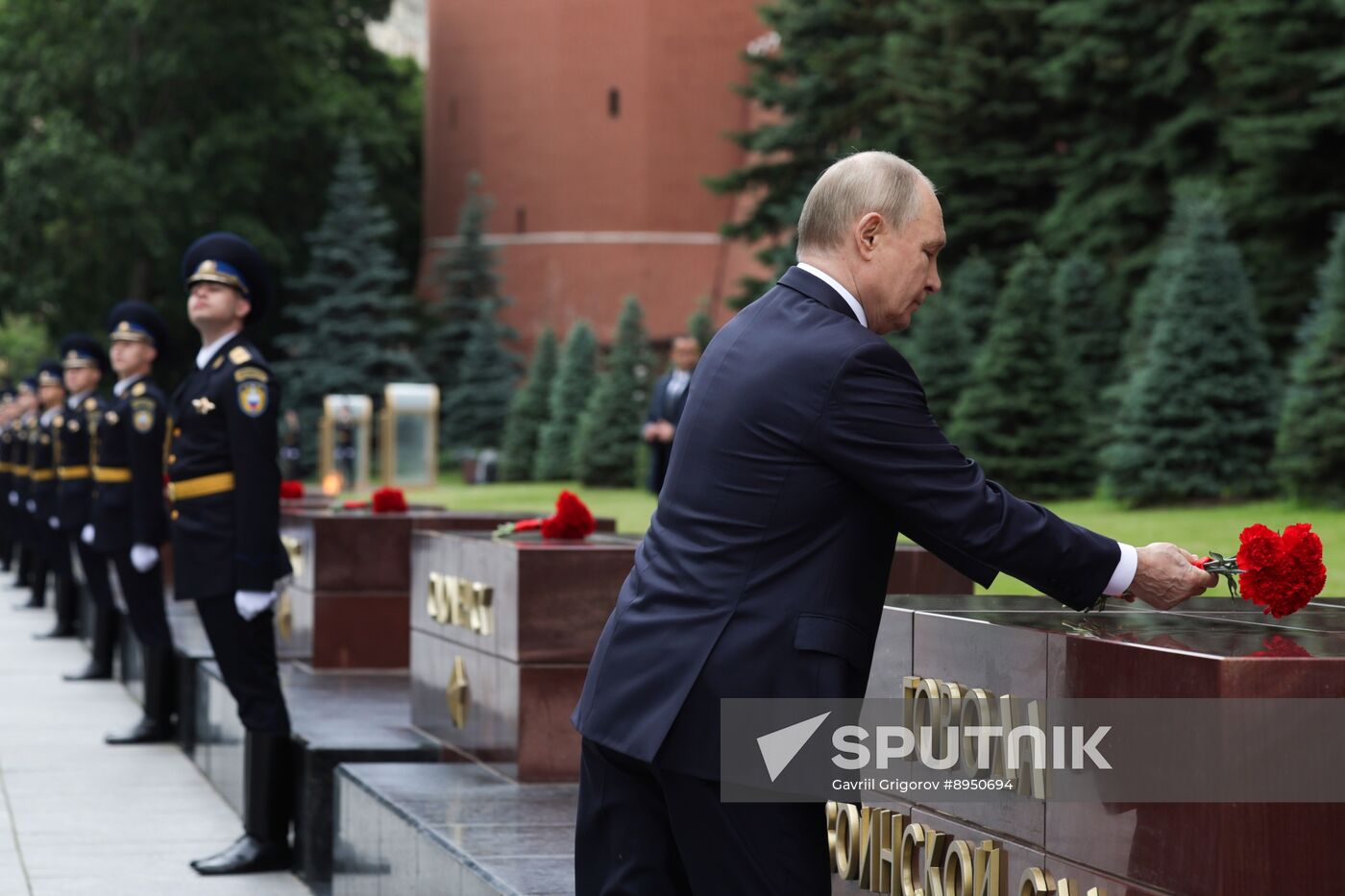 Russia Putin WWII Memory and Sorrow Day