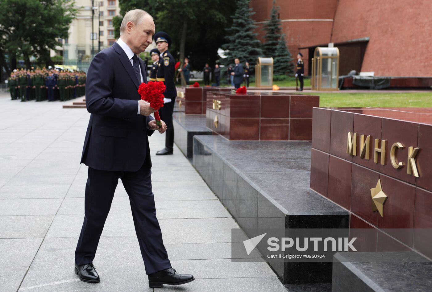 Russia Putin WWII Memory and Sorrow Day