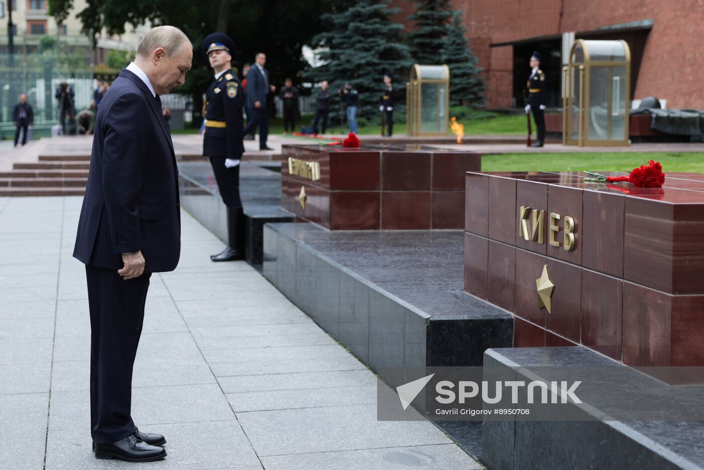 Russia Putin WWII Memory and Sorrow Day