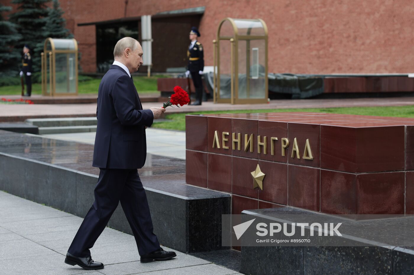 Russia Putin WWII Memory and Sorrow Day