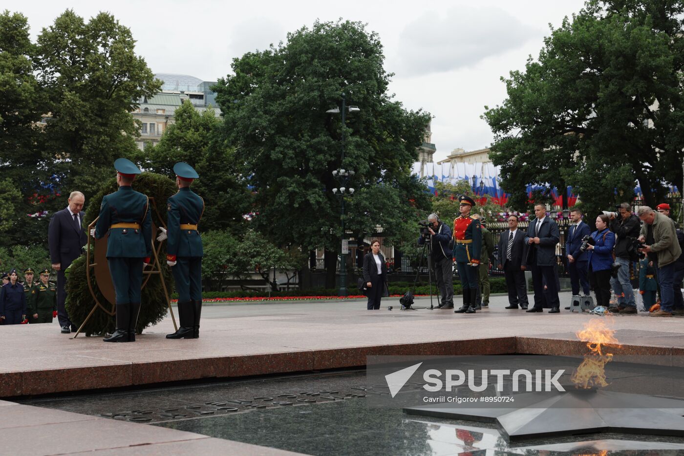 Russia Putin WWII Memory and Sorrow Day