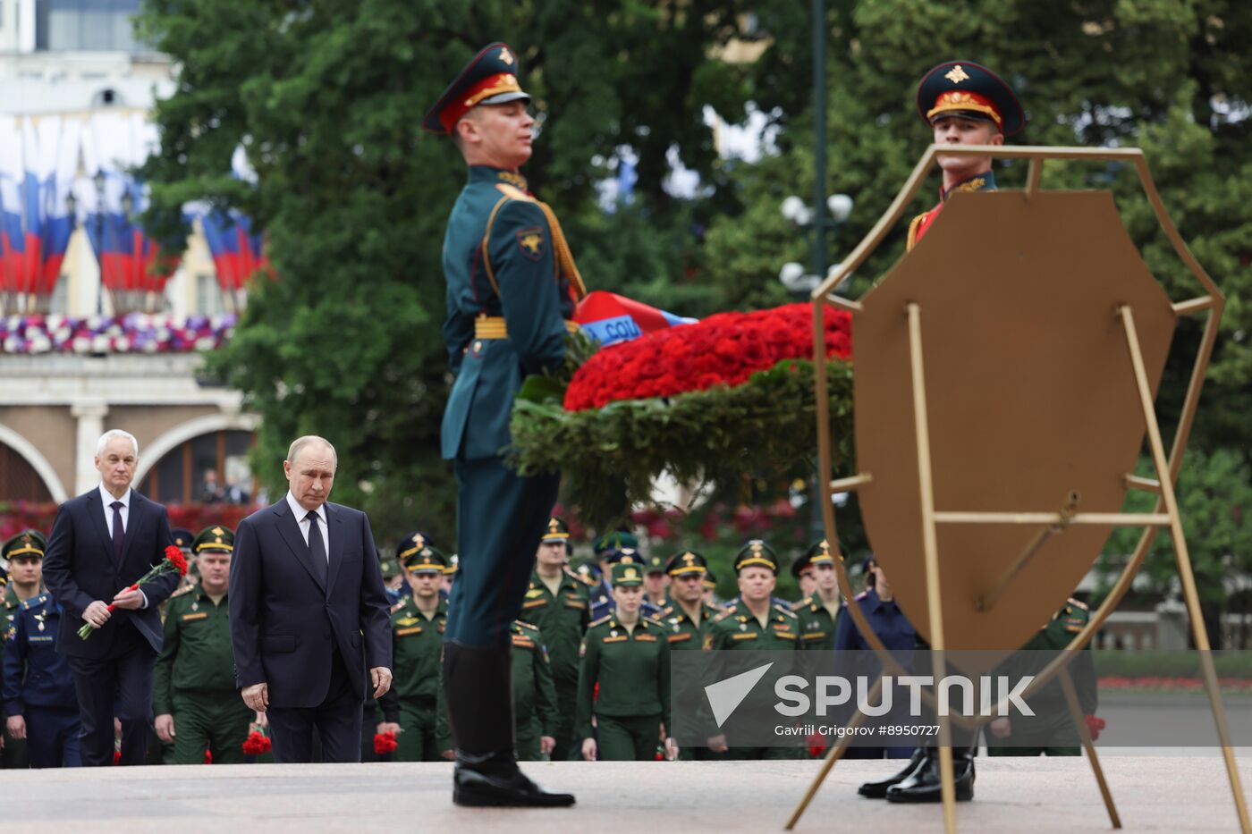 Russia Putin WWII Memory and Sorrow Day