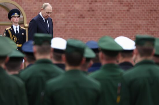 Russia Putin WWII Memory and Sorrow Day