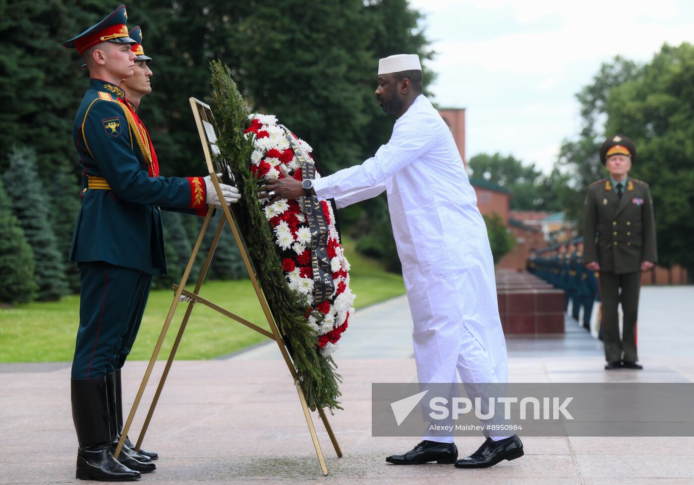 Russia Mali Wreath Laying