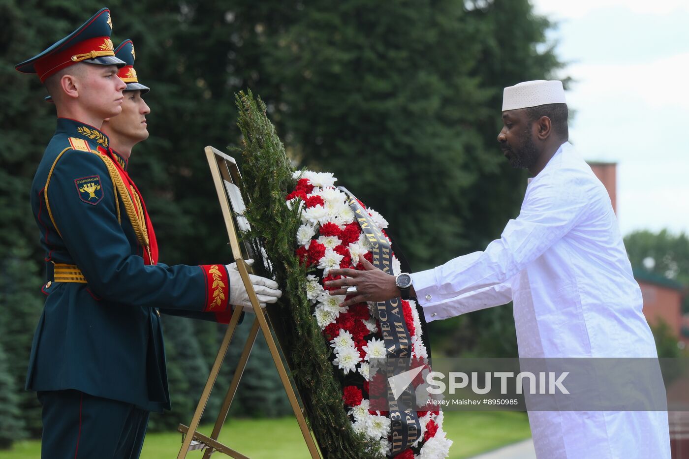 Russia Mali Wreath Laying