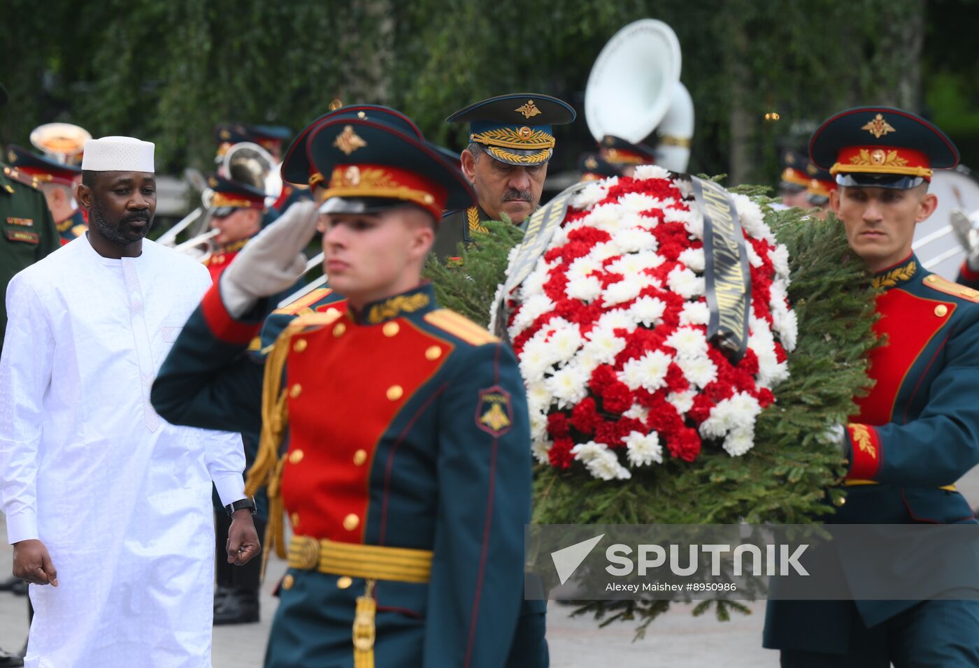 Russia Mali Wreath Laying