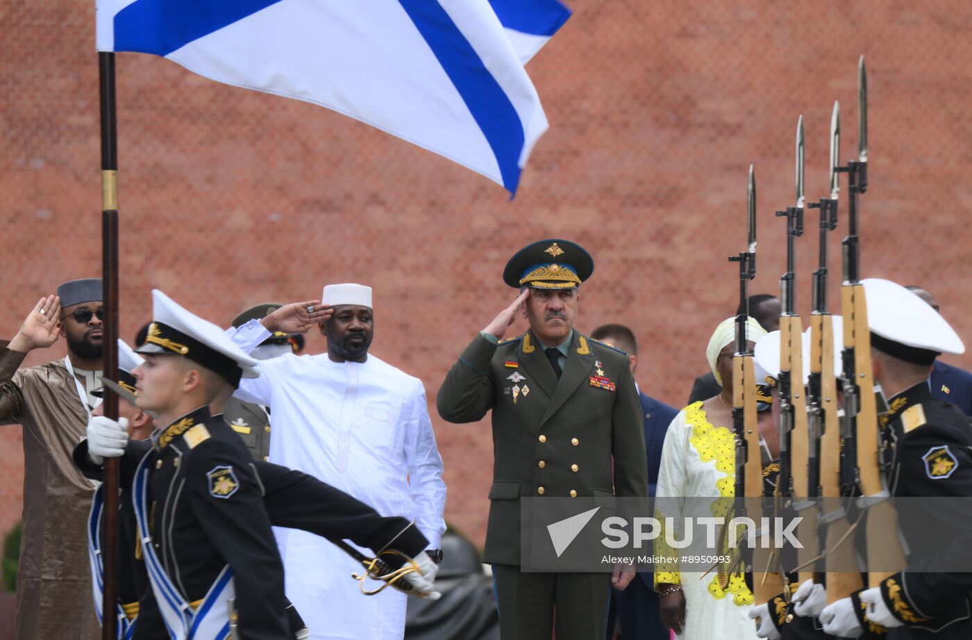 Russia Mali Wreath Laying