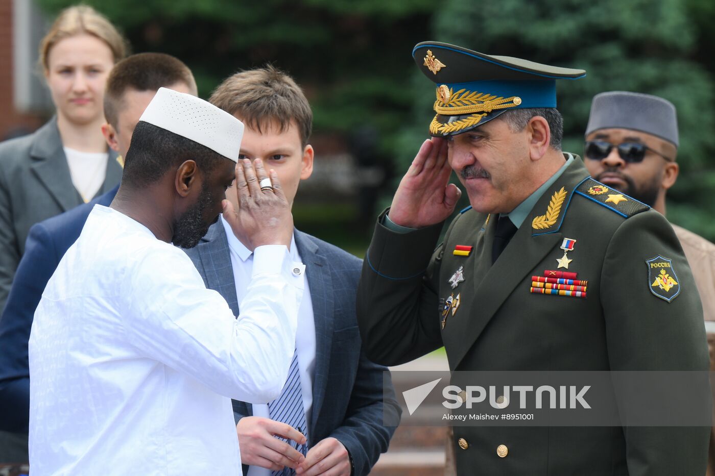 Russia Mali Wreath Laying
