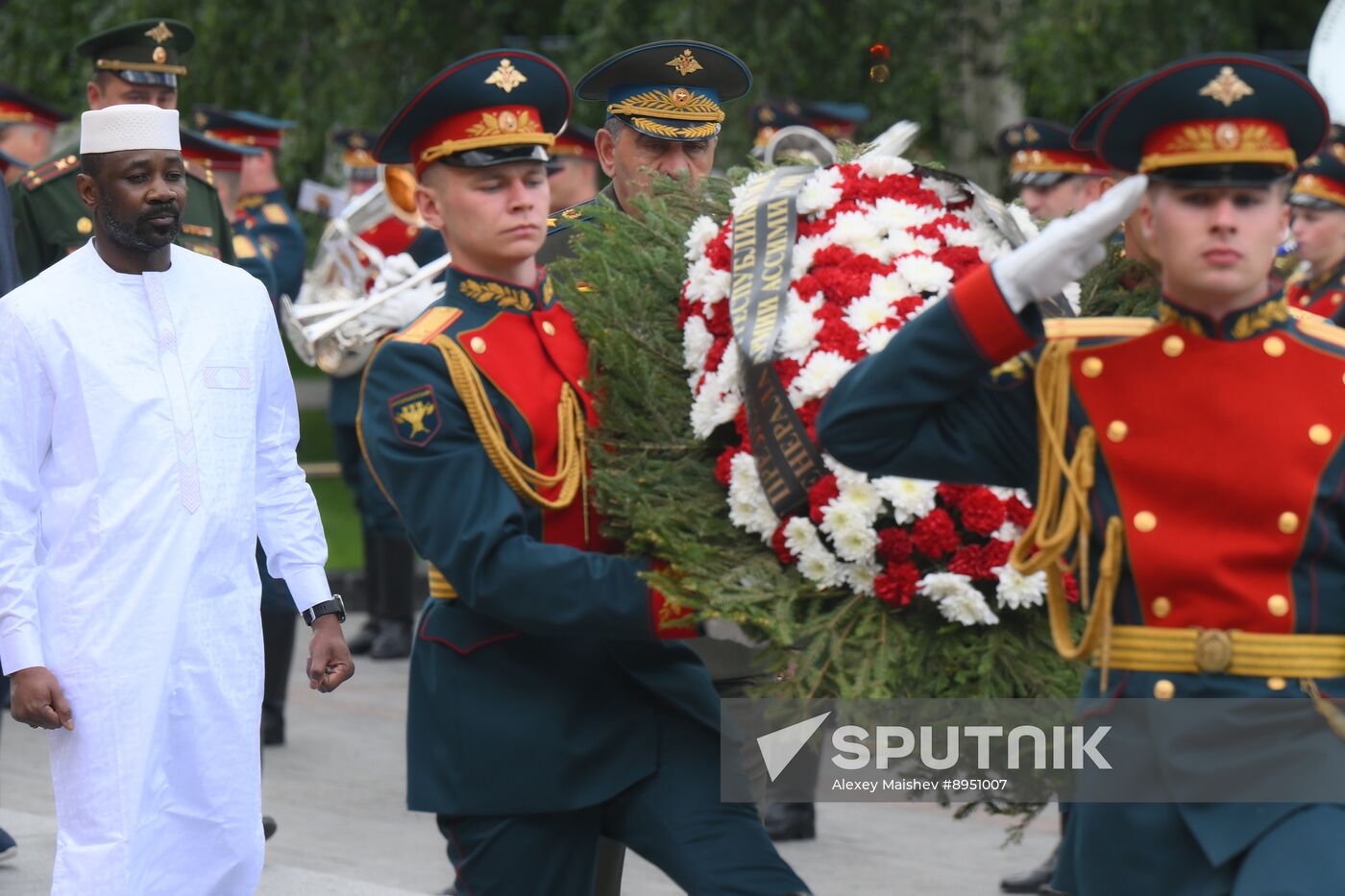 Russia Mali Wreath Laying