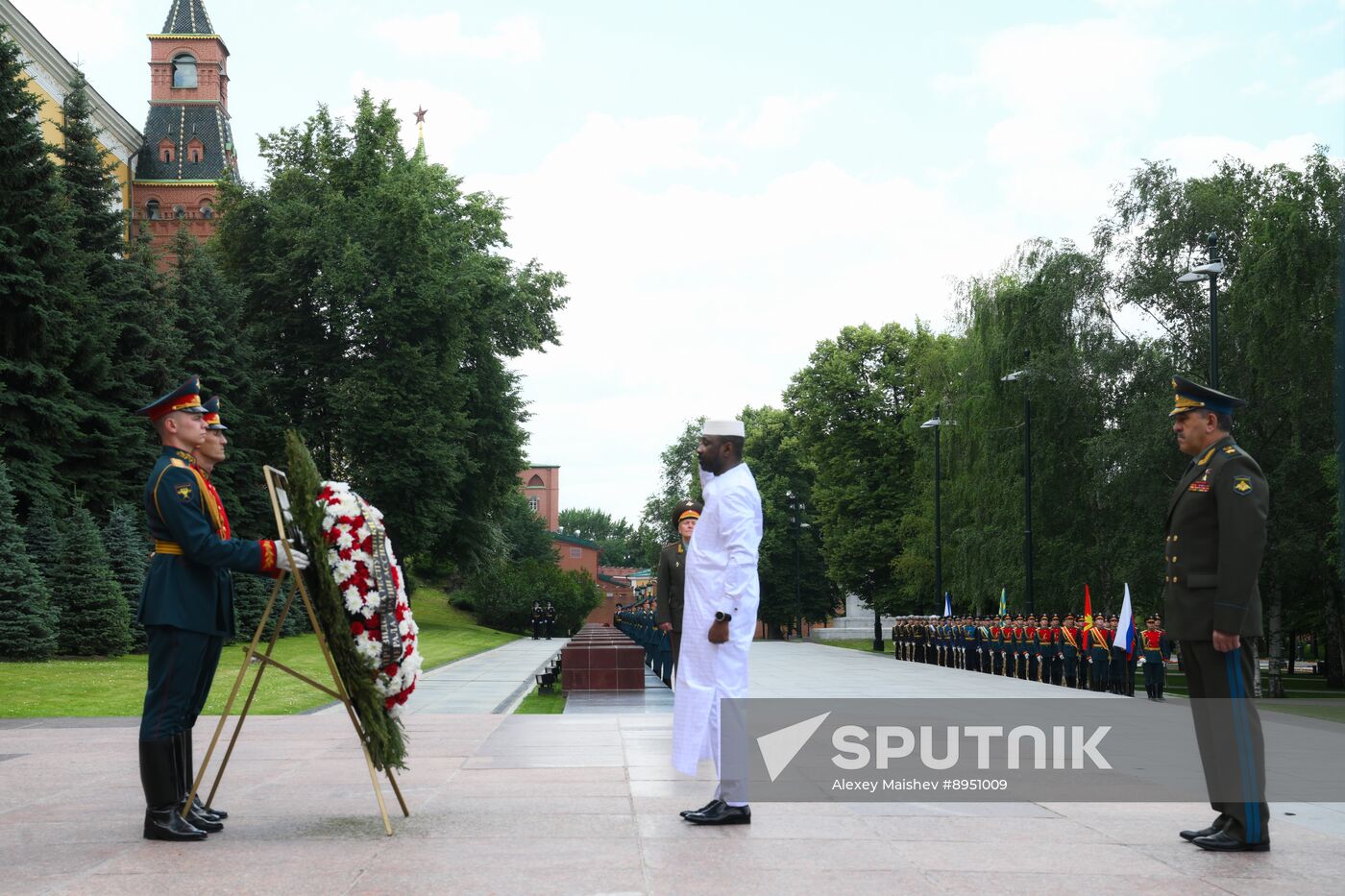 Russia Mali Wreath Laying