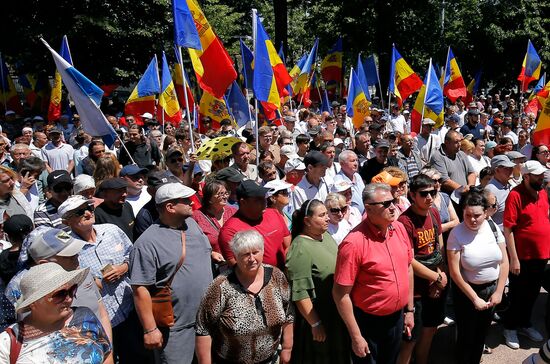 Moldova Opposition Rally