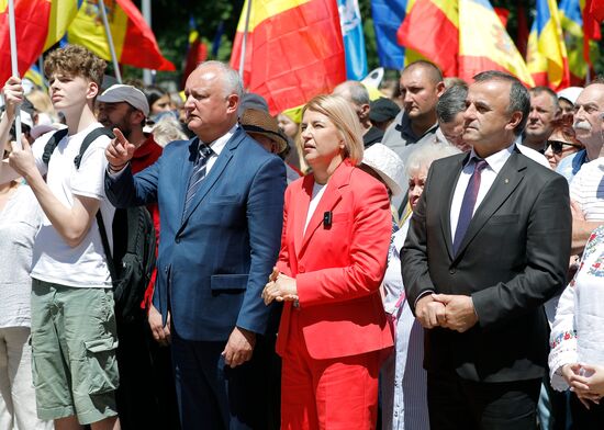 Moldova Opposition Rally