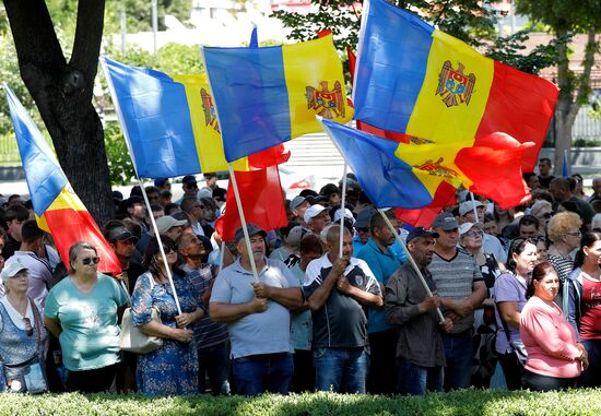 Moldova Opposition Rally