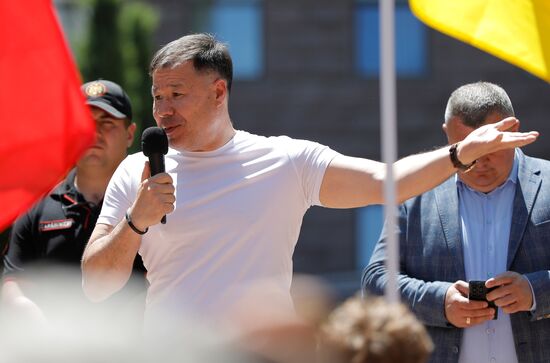Moldova Opposition Rally