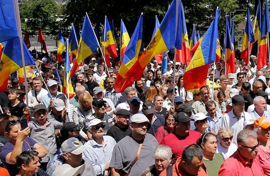 Moldova Opposition Rally