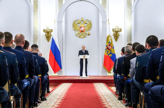 Russia Putin Higher Military Schools Graduates