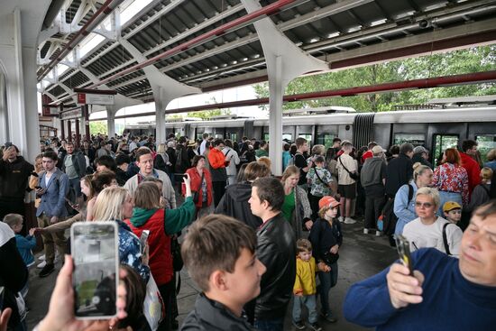 Russia Moscow Monorail Closure