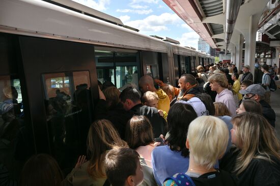 Russia Moscow Monorail Closure
