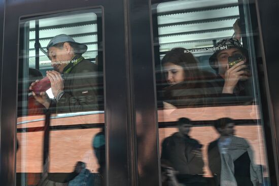 Russia Moscow Monorail Closure