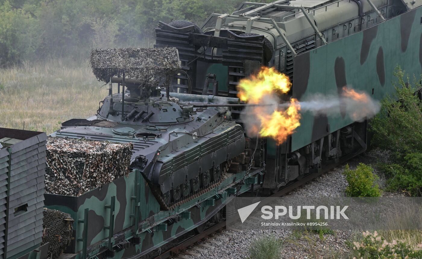 Russia Ukraine Military Operation Armoured Train