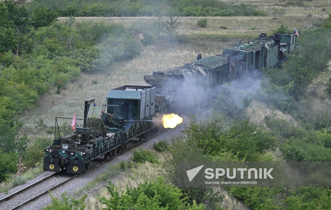 Russia Ukraine Military Operation Armoured Train