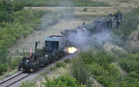 Russia Ukraine Military Operation Armoured Train