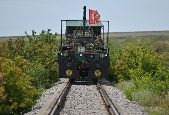 Russia Ukraine Military Operation Armoured Train