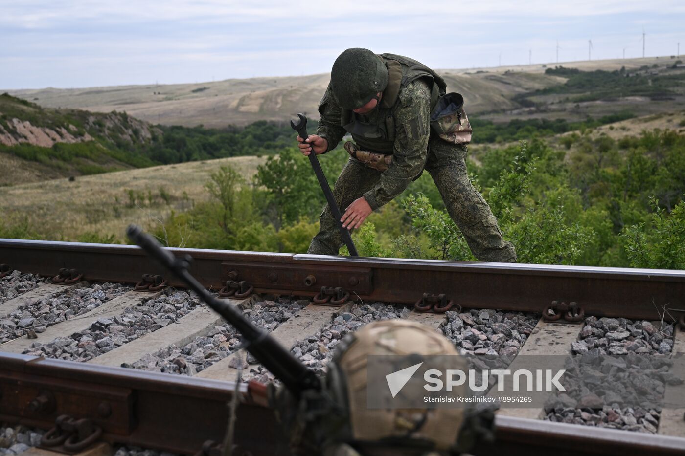 Russia Ukraine Military Operation Armoured Train