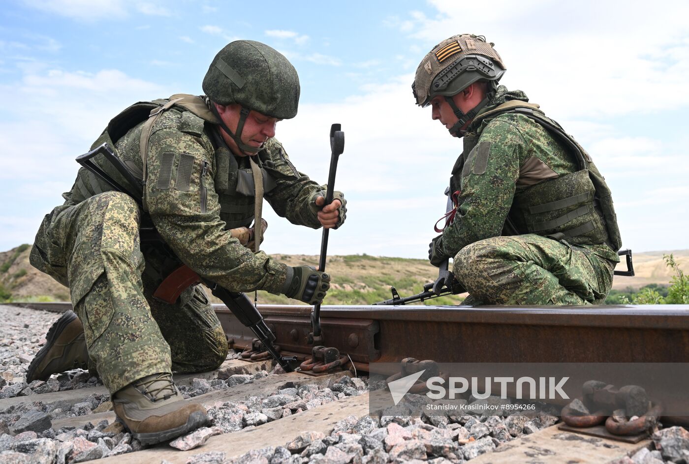Russia Ukraine Military Operation Armoured Train