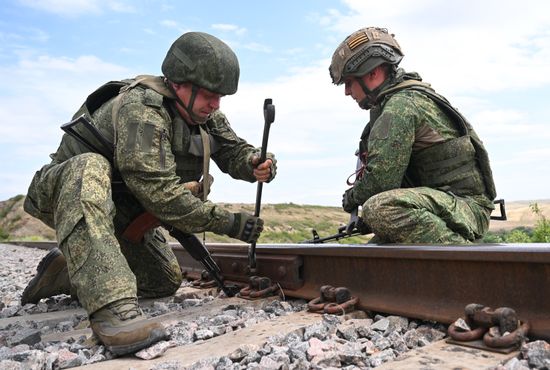 Russia Ukraine Military Operation Armoured Train