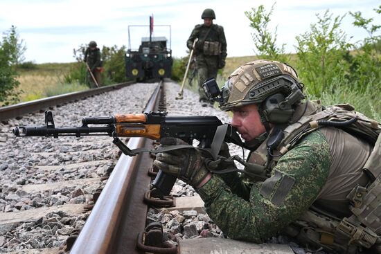 Russia Ukraine Military Operation Armoured Train