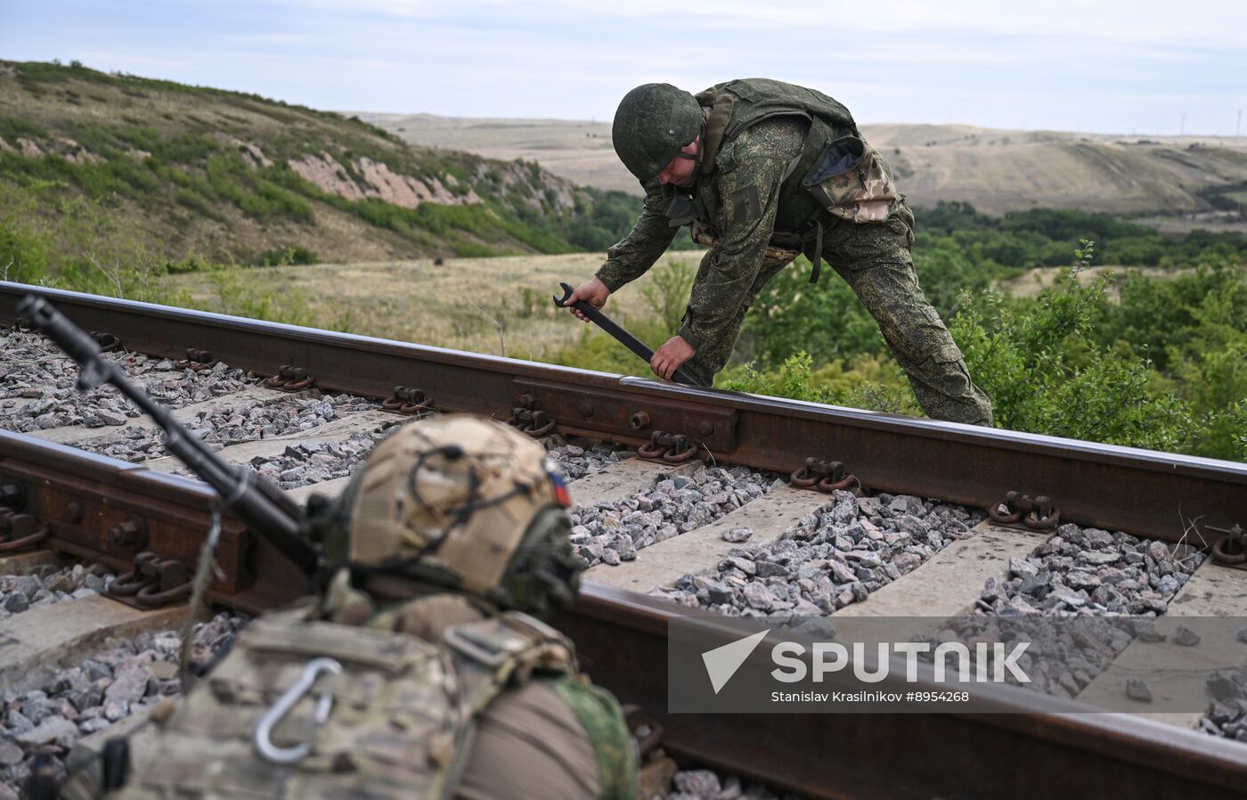 Russia Ukraine Military Operation Armoured Train