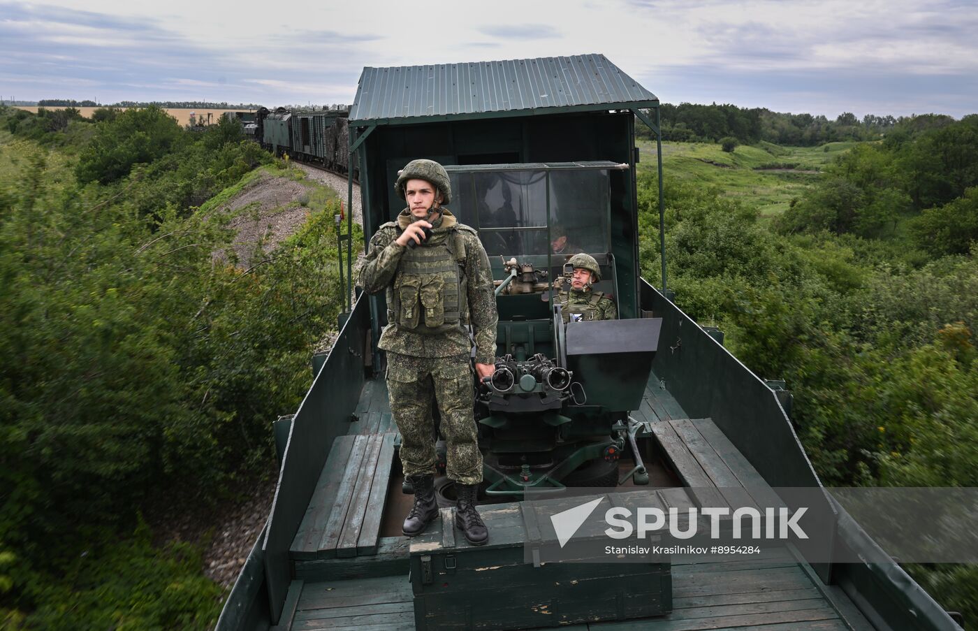 Russia Ukraine Military Operation Armoured Train
