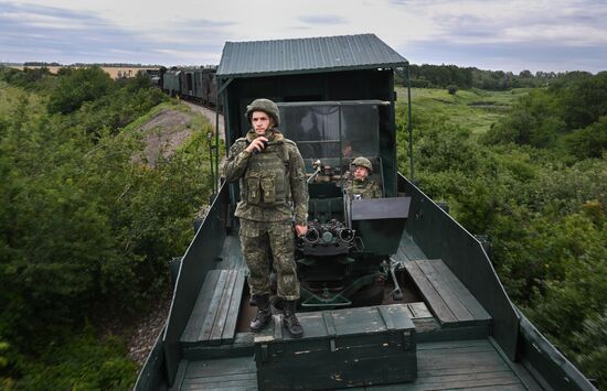 Russia Ukraine Military Operation Armoured Train