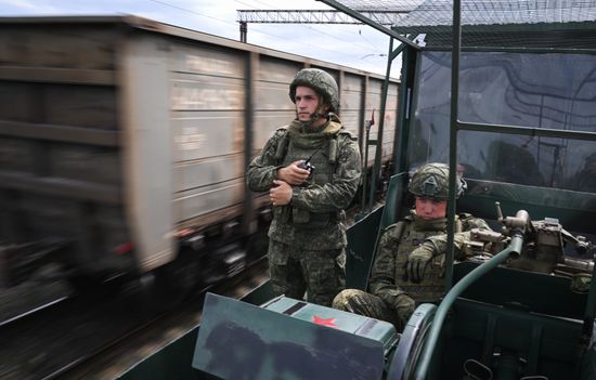 Russia Ukraine Military Operation Armoured Train