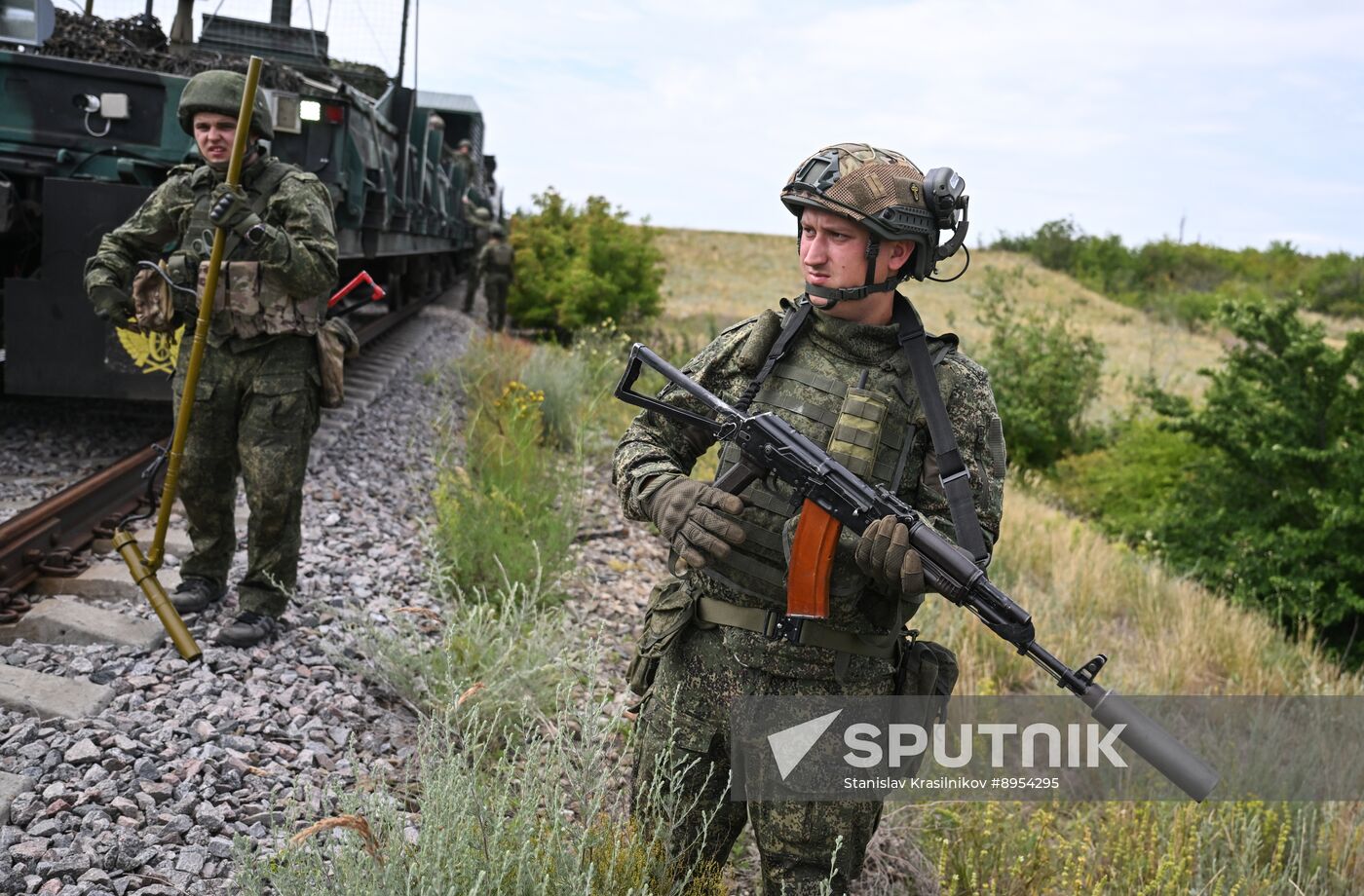 Russia Ukraine Military Operation Armoured Train
