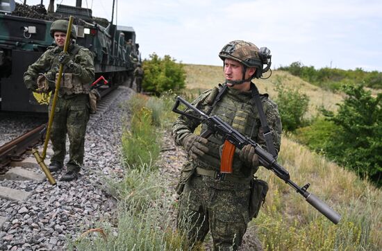 Russia Ukraine Military Operation Armoured Train