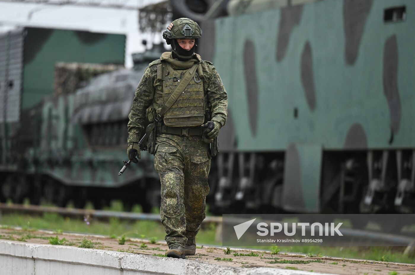 Russia Ukraine Military Operation Armoured Train