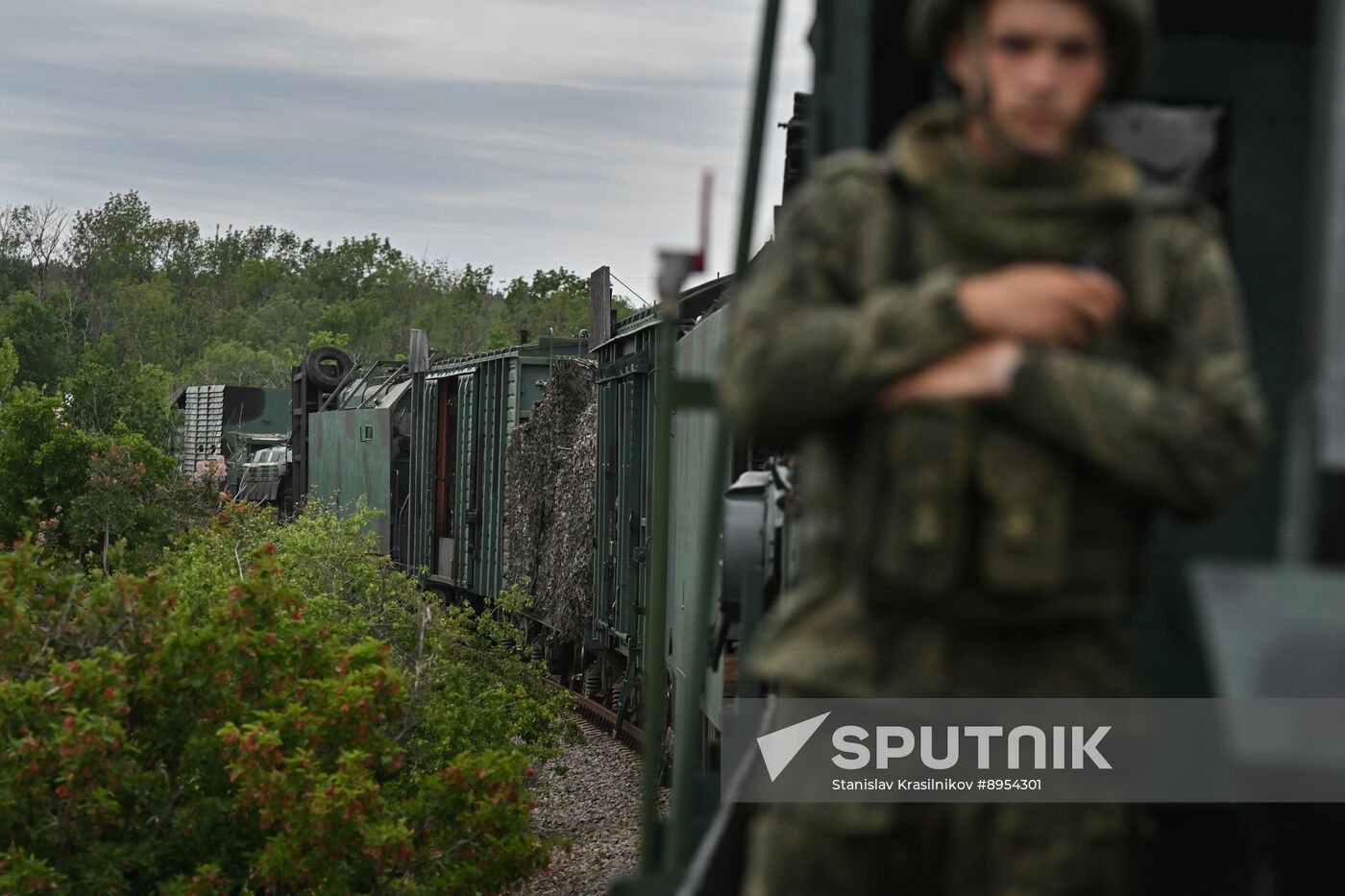 Russia Ukraine Military Operation Armoured Train